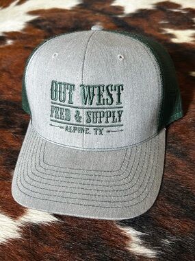 (3 for $25) Grey and Green Trucker Hat